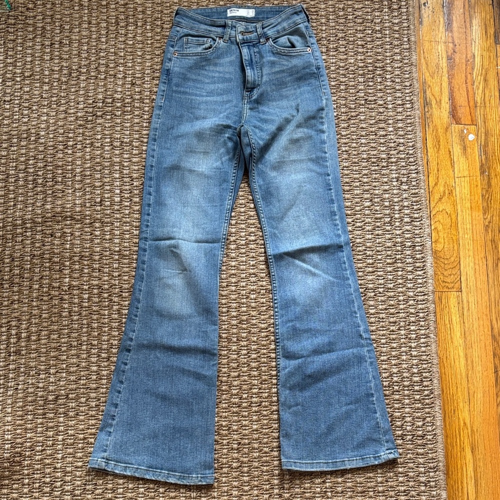 Bershka High Rise Flared Jeans